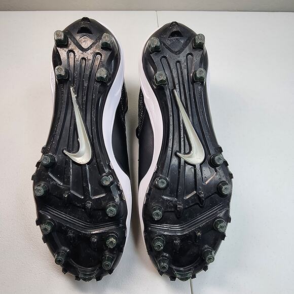 Nike Zoom Code Elite 3/4 Football Cleats Black/Silver Size 12.5 - Picture 6 of 9